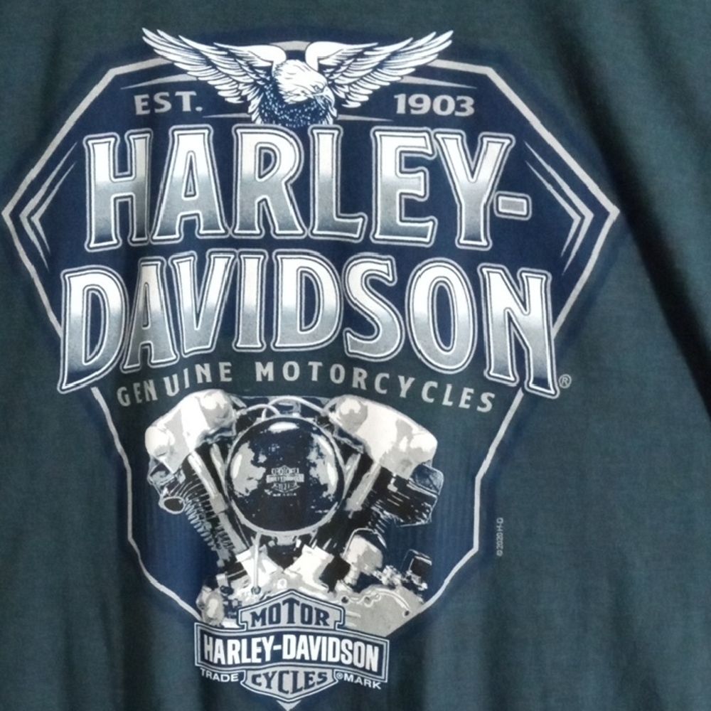 Harley-Davidson Blue Short Sleeve T-Shirt Men’s Large